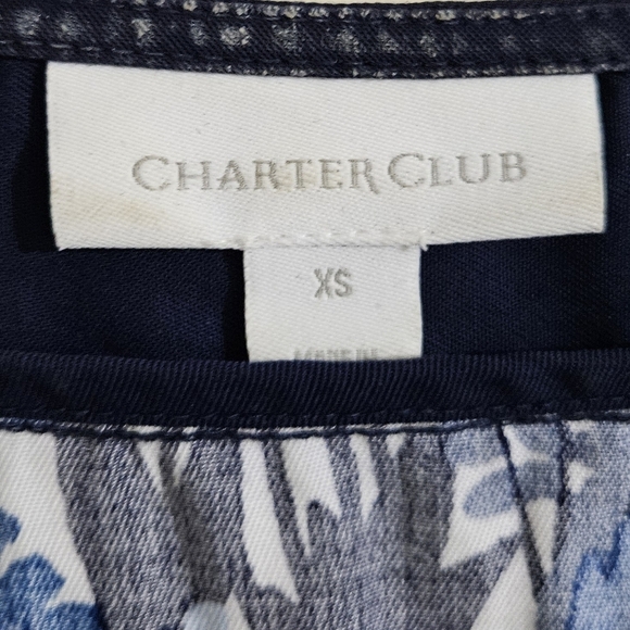 Charter Club Cinch-Waist Printed Poncho Top - Picture 3 of 6